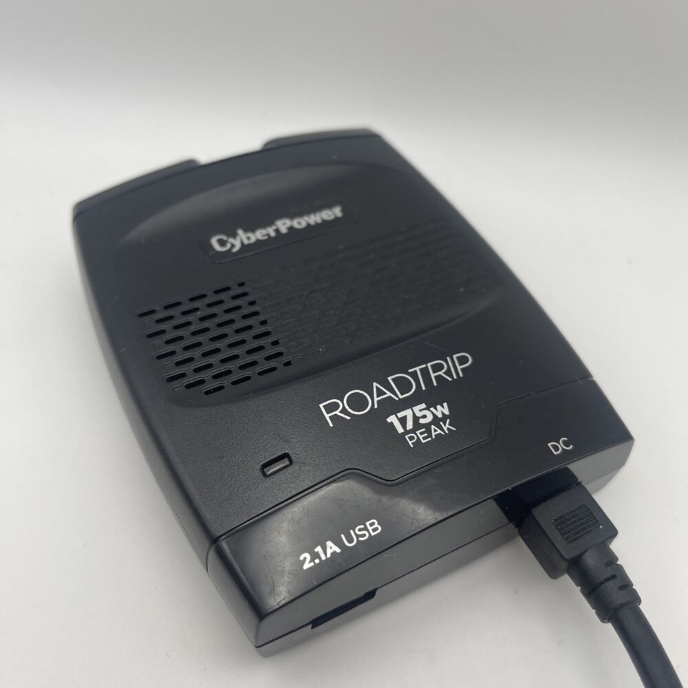 CYBERPOWER 175W CAR DC TO AC POWER INVERTER Roadtrip CPS175PSU Tested Good